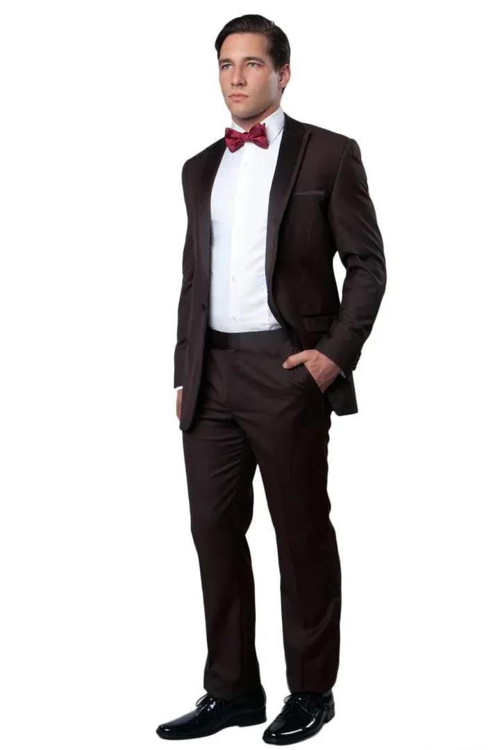 2 Button Trim Cowboy Tuxedo in Grey