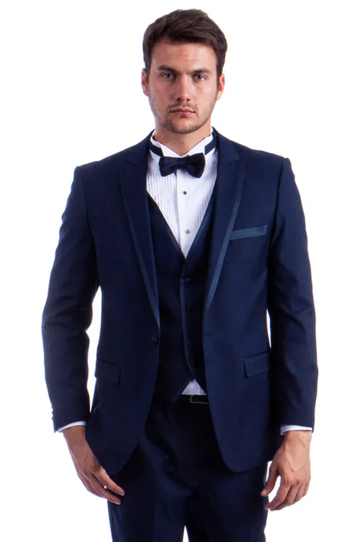 2 Button Trim Cowboy Tuxedo in Grey