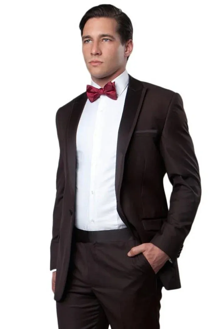 2 Button Trim Cowboy Tuxedo in Grey