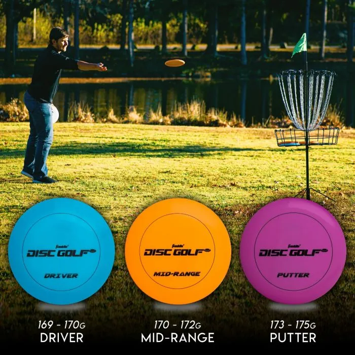 3-Piece Disc Golf Discs Set 52306