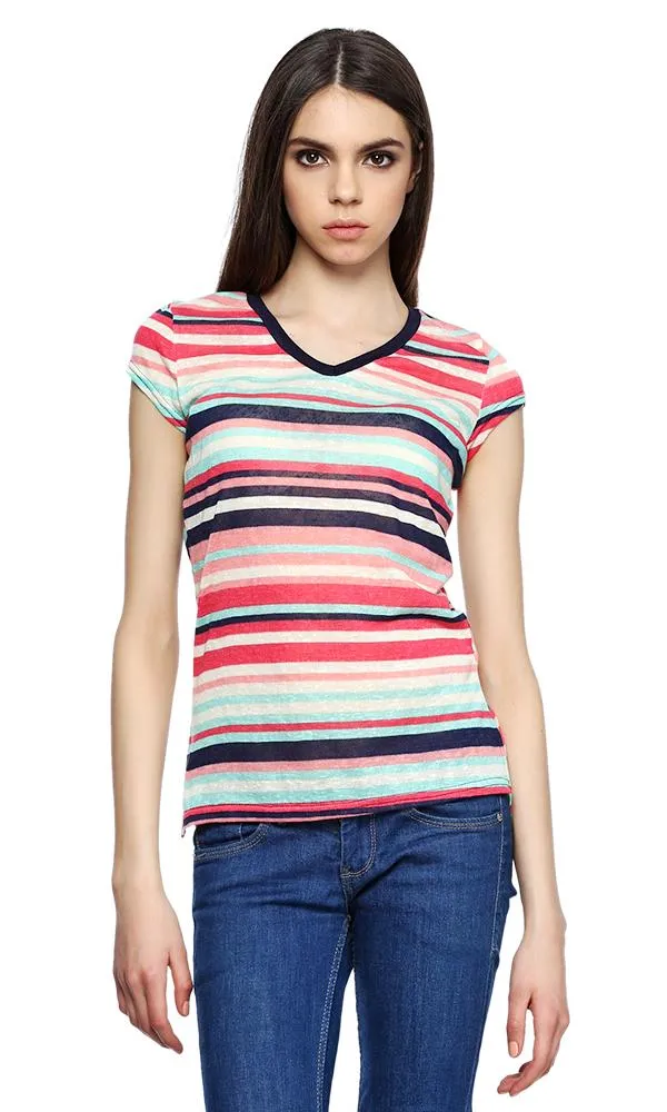 38748 Stripe T-Shirt -Multicolour