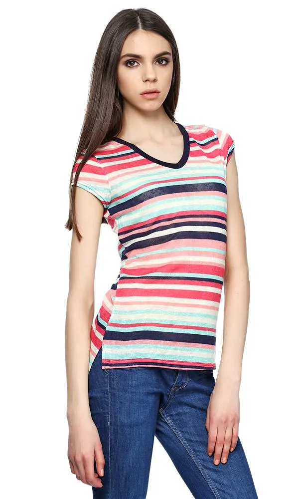 38748 Stripe T-Shirt -Multicolour