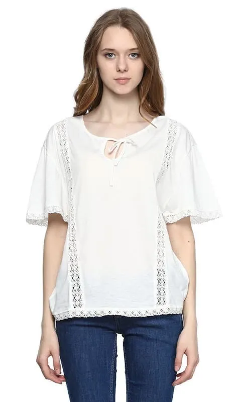 39305 Batwing Top - White