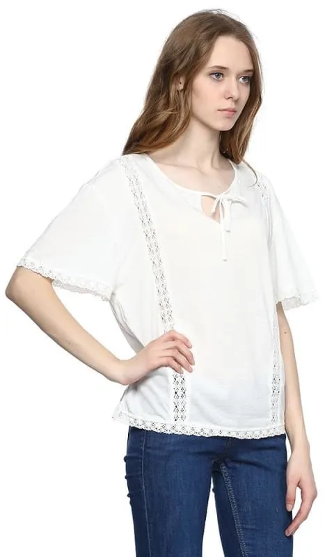 39305 Batwing Top - White