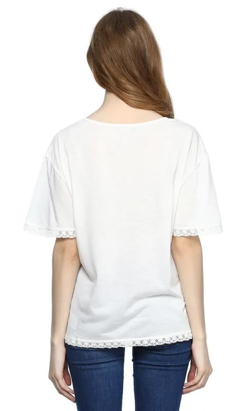 39305 Batwing Top - White