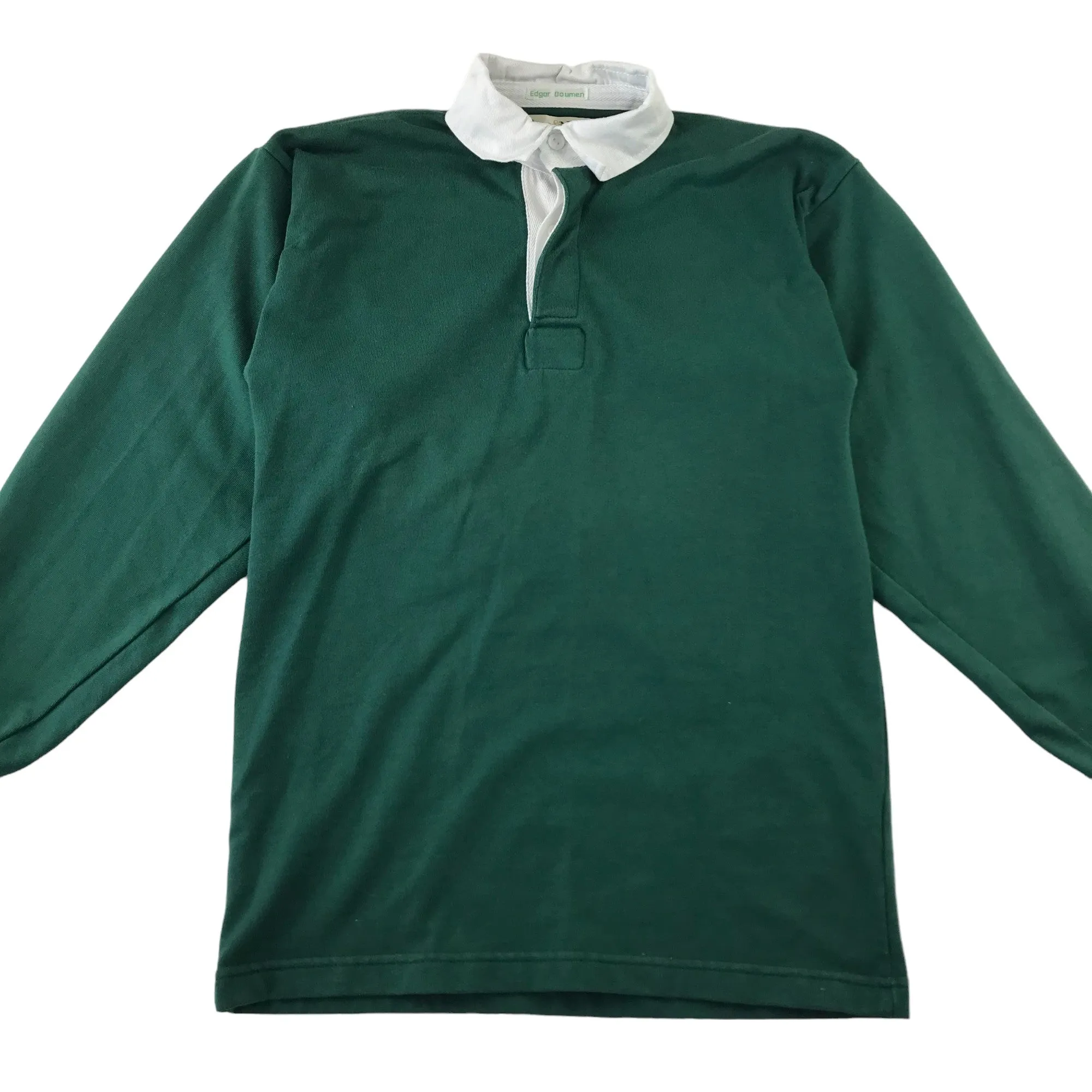 Aitken & Niven polo shirt 12 years green 34in white collars