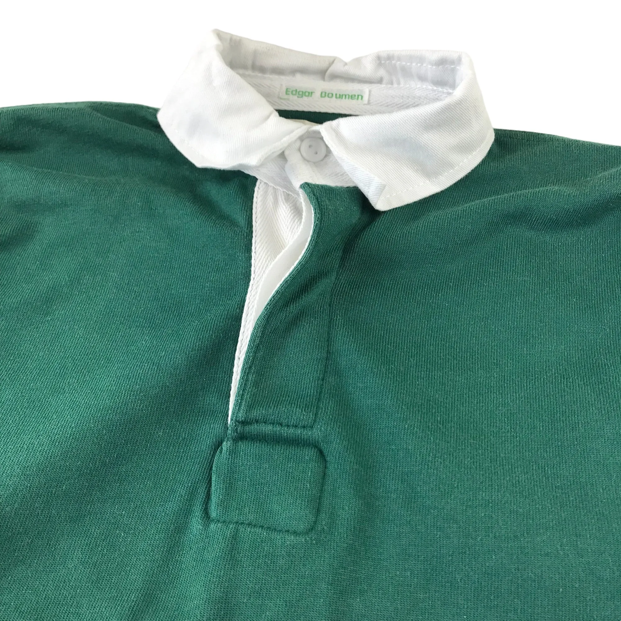 Aitken & Niven polo shirt 12 years green 34in white collars