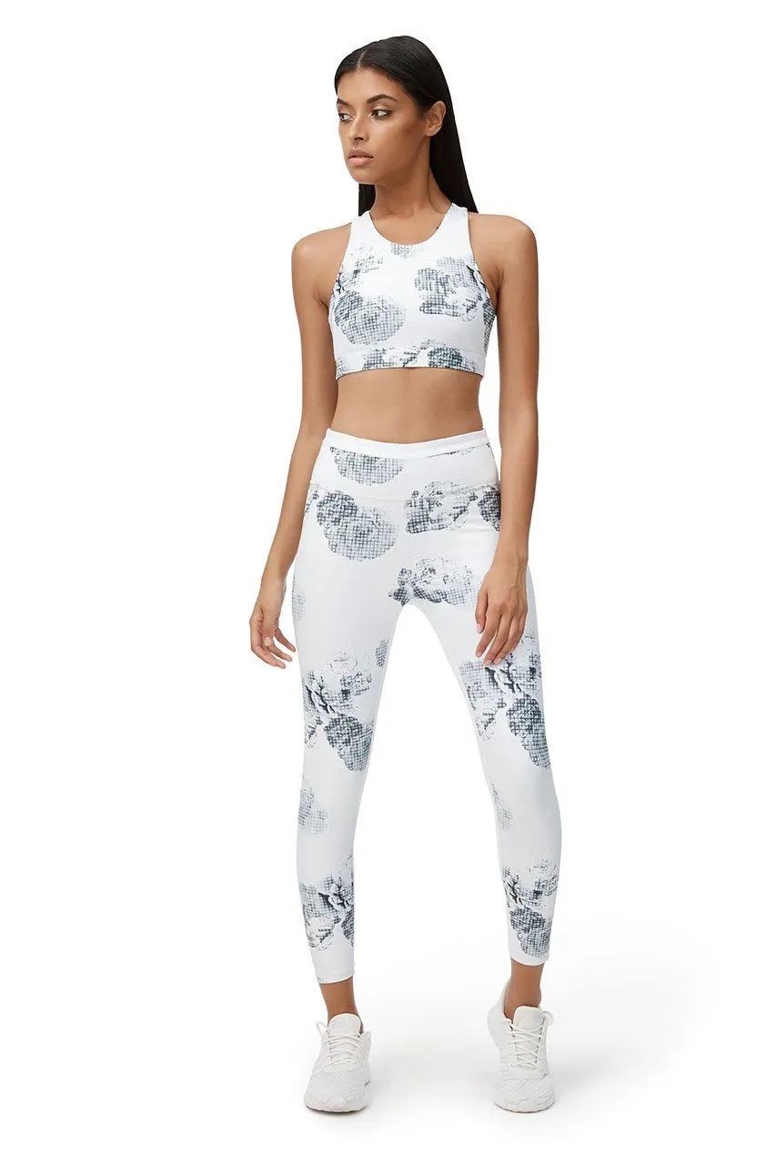 Allfenix Eden 7/8 Length Leggings in White with Print