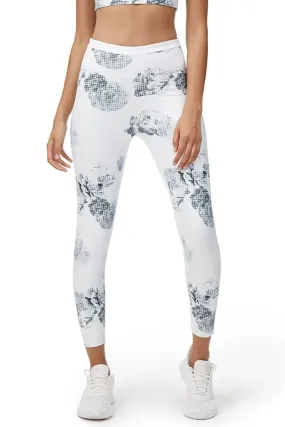 Allfenix Eden 7/8 Length Leggings in White with Print