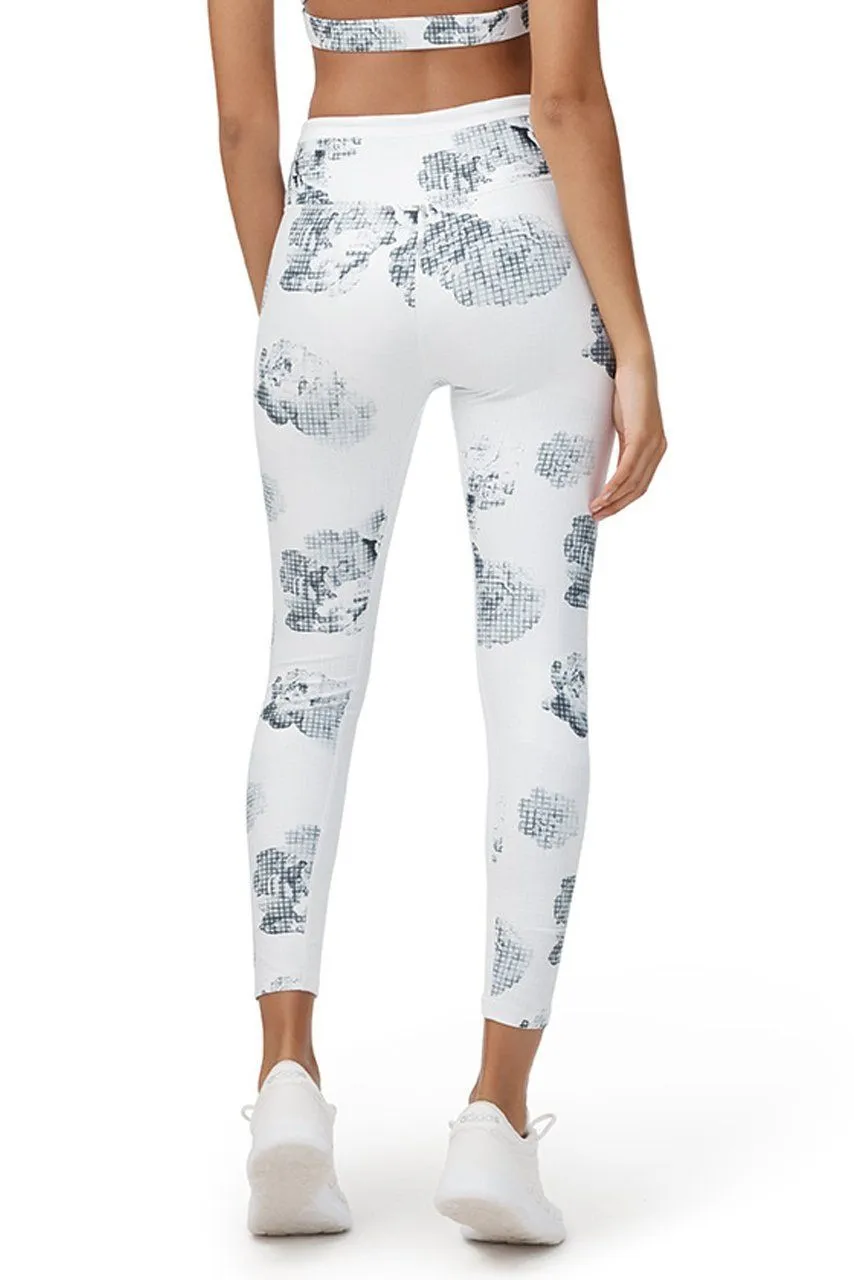 Allfenix Eden 7/8 Length Leggings in White with Print