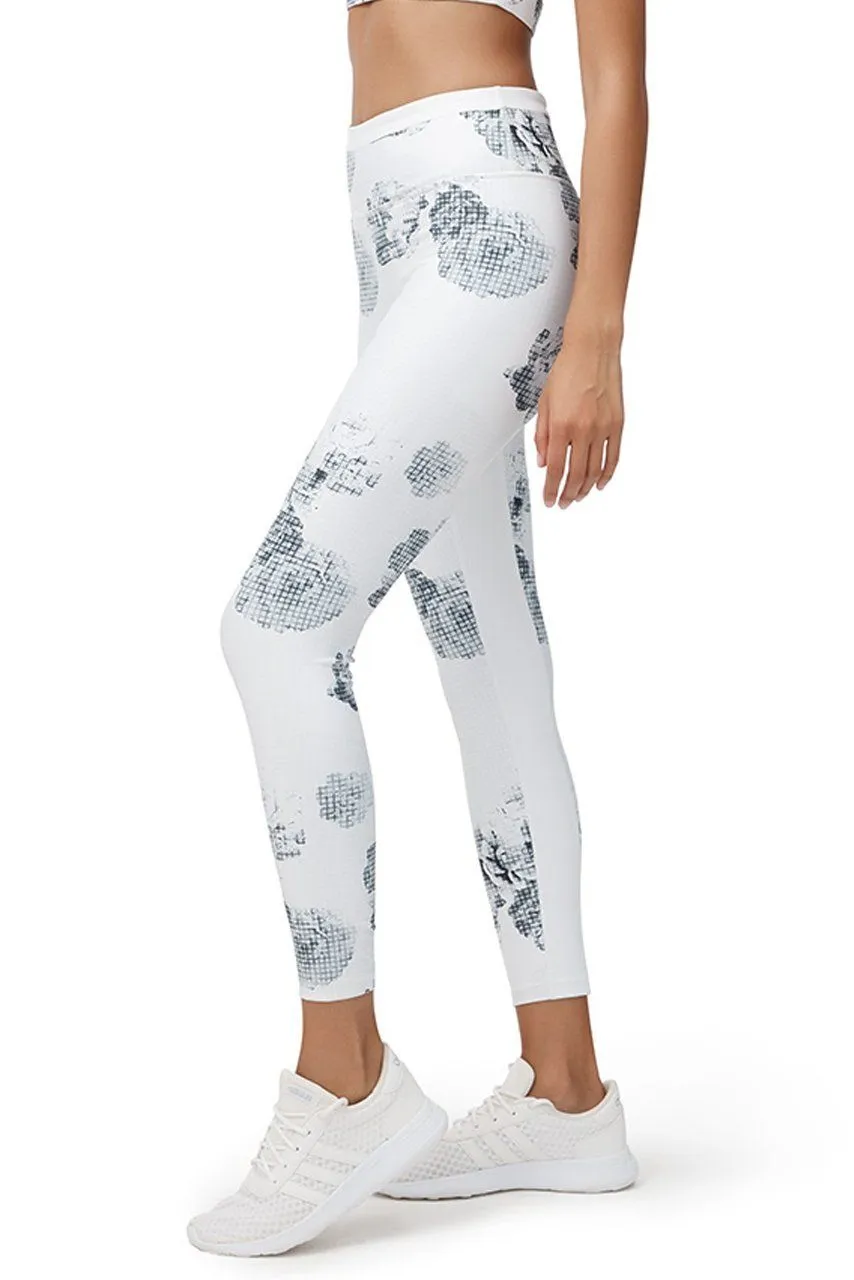 Allfenix Eden 7/8 Length Leggings in White with Print