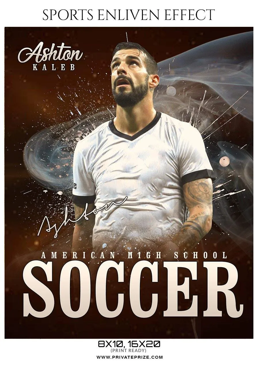 Ashton Kaleb - Soccer Sports Enliven Effects Photography Template