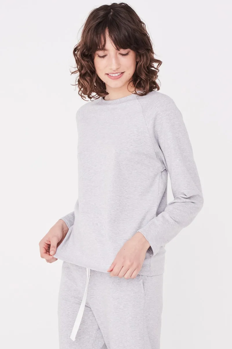 Assembly Label - Kin Fleece Top - Grey Marle