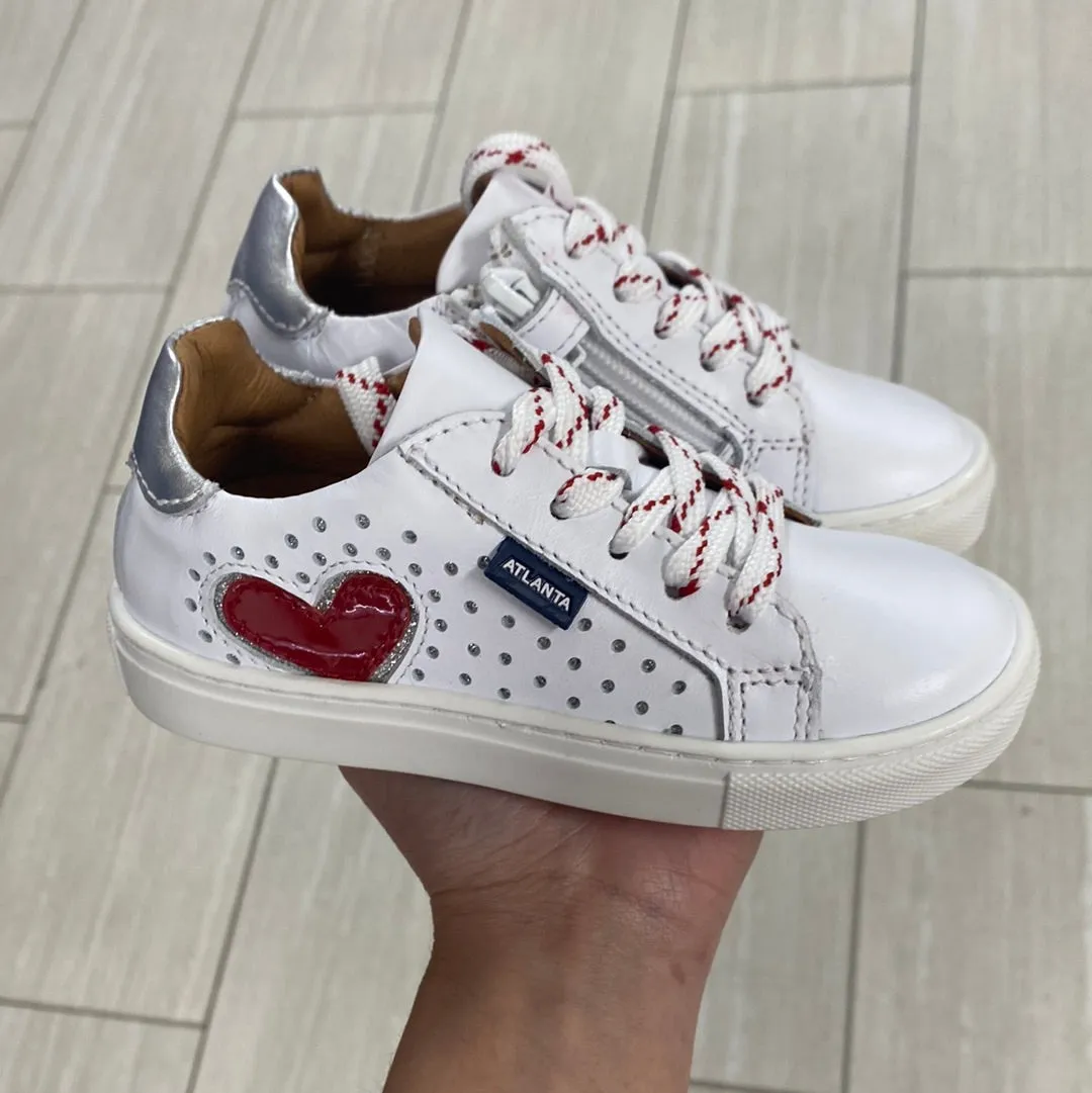 Atlanta Mocassin White Heart Sneaker