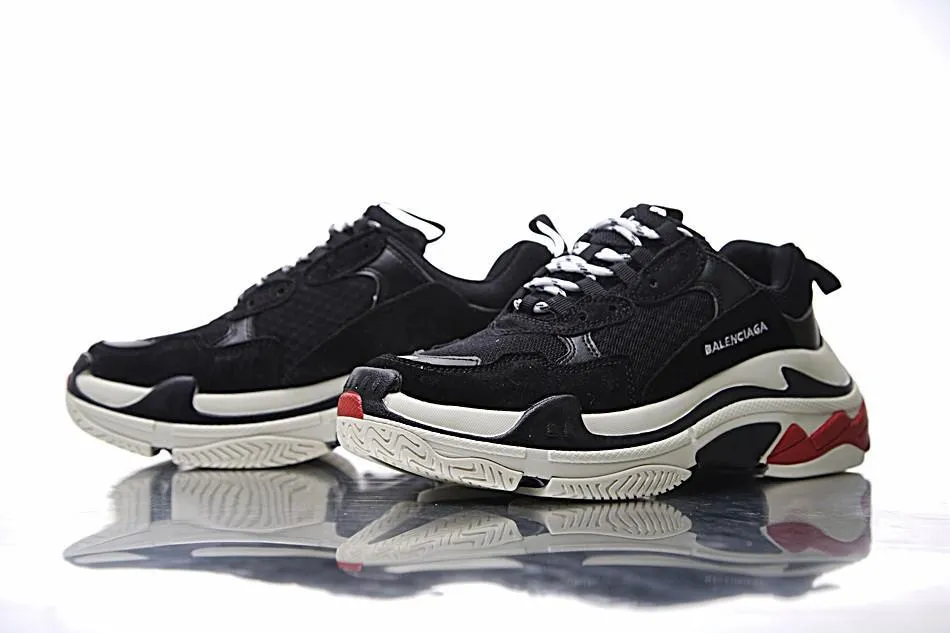 Balenciaga Triple S Negro Blanco Rojo