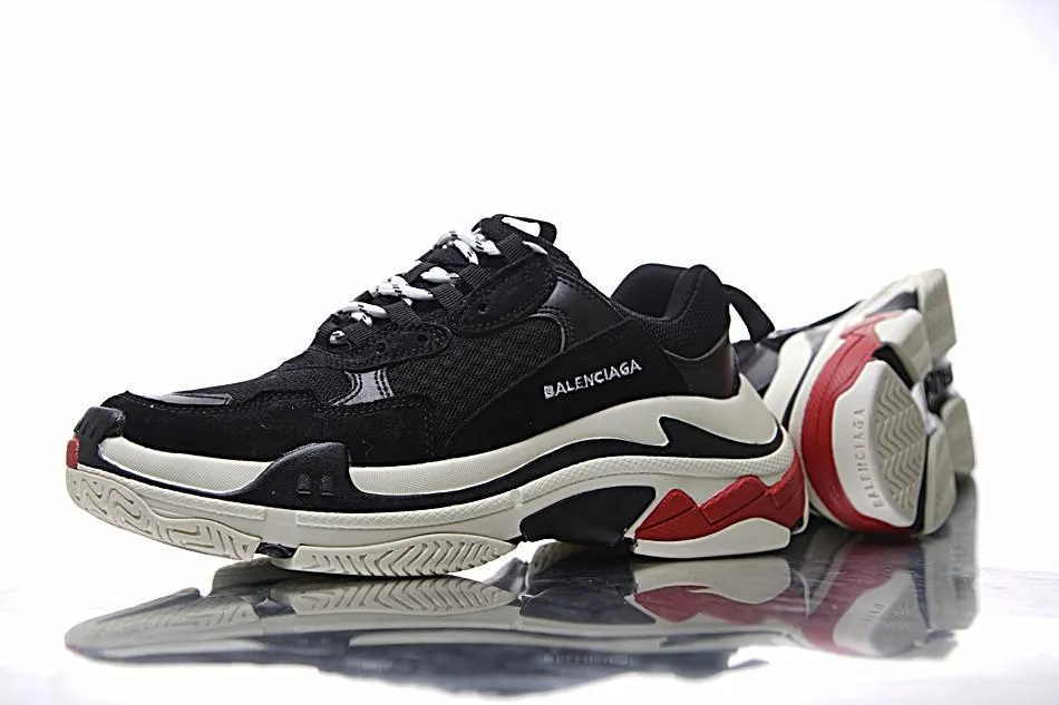 Balenciaga Triple S Negro Blanco Rojo