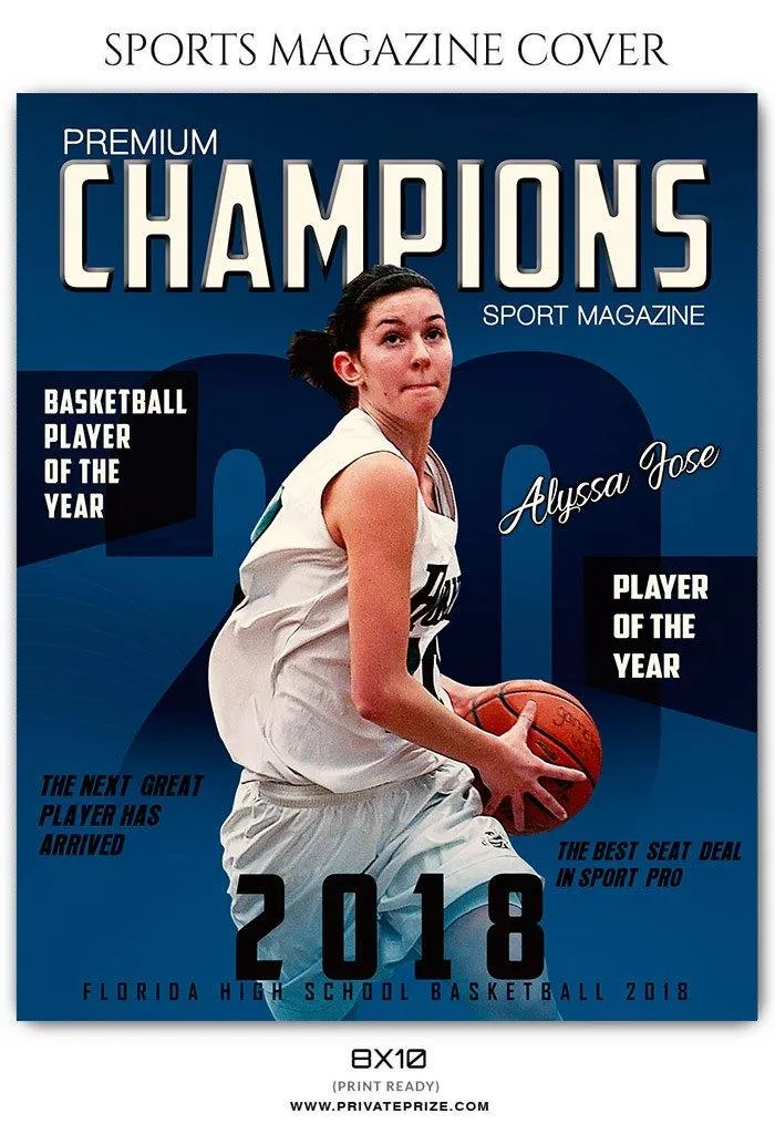 Basketball Sports Photography Magazine Cover