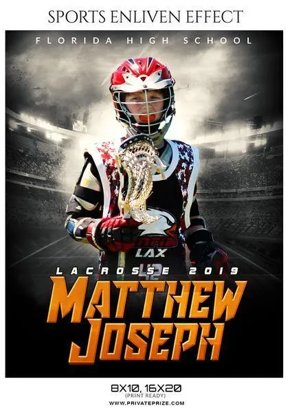 Best Selling Lacrosse Bundle Photography Photoshop Template