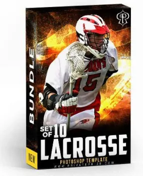 Best Selling Lacrosse Bundle Photography Photoshop Template