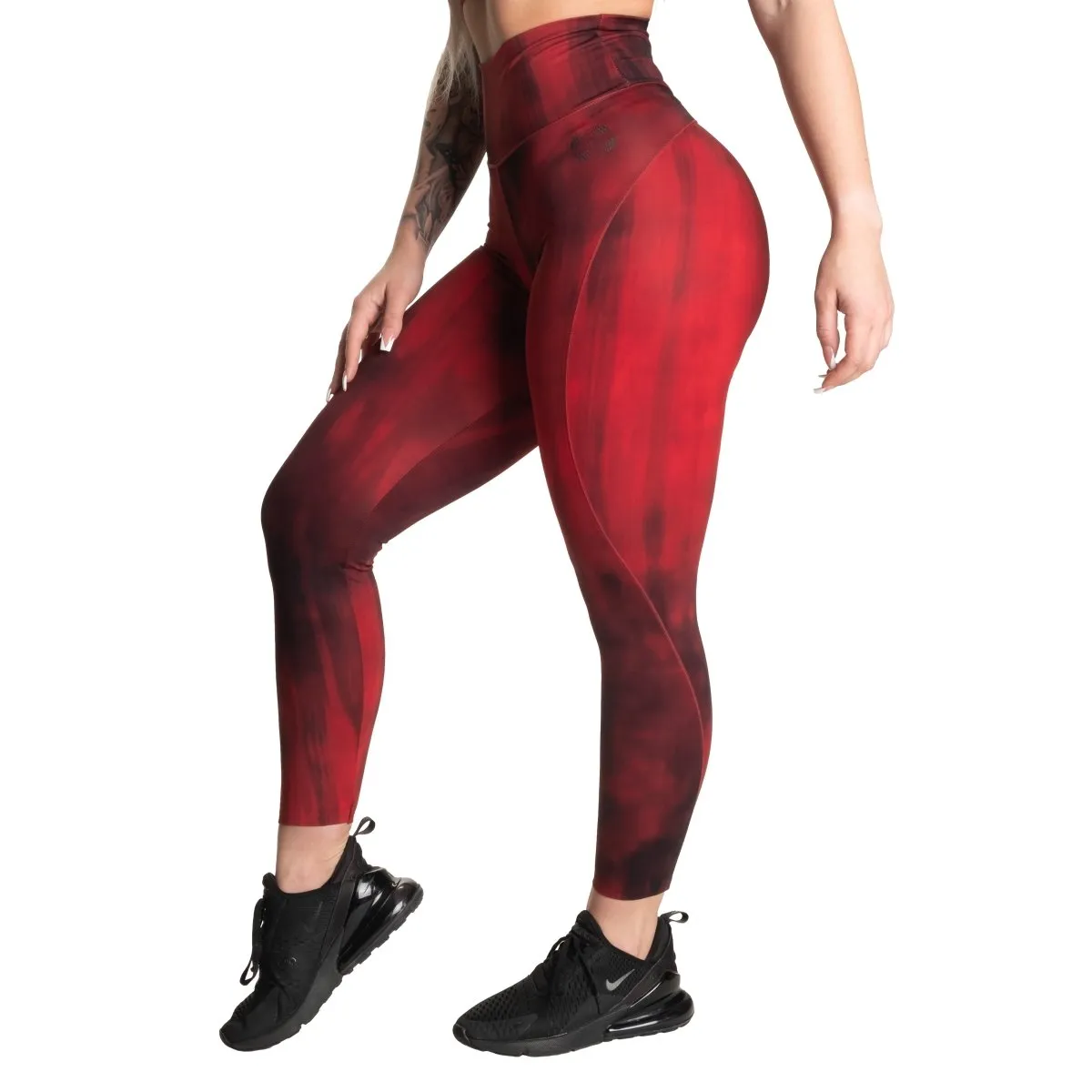 Better Bodies High Waist Leggings - Chilli Red Grunge