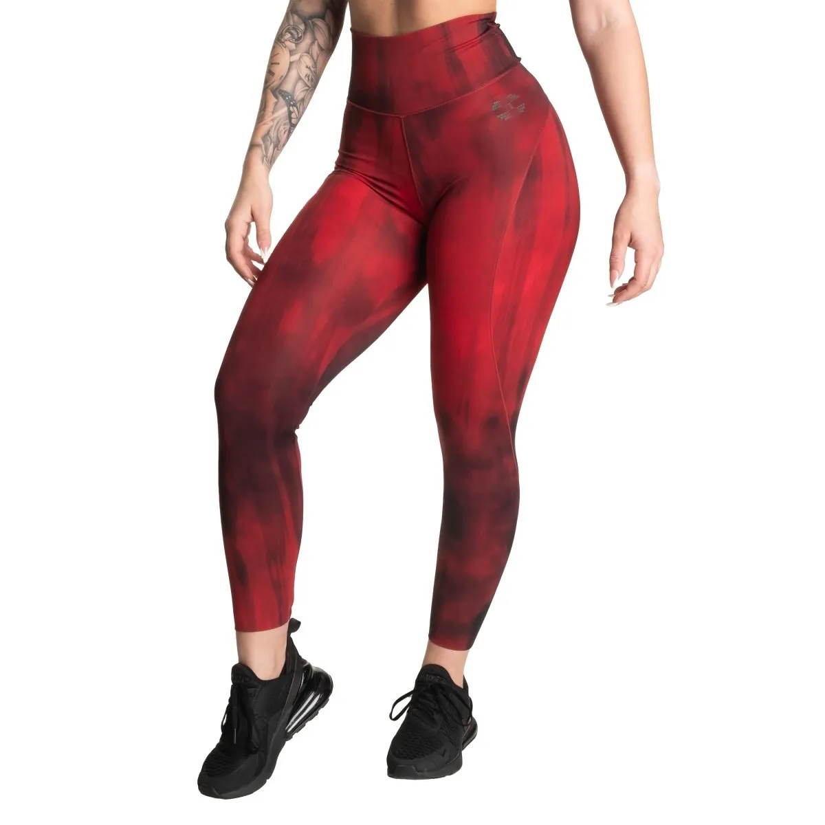 Better Bodies High Waist Leggings - Chilli Red Grunge