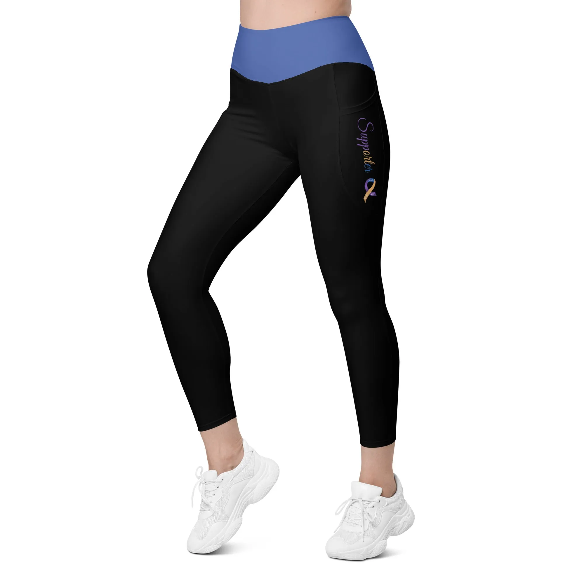 Bladder Cancer "Supporter" Ribbon Leggings with Pockets