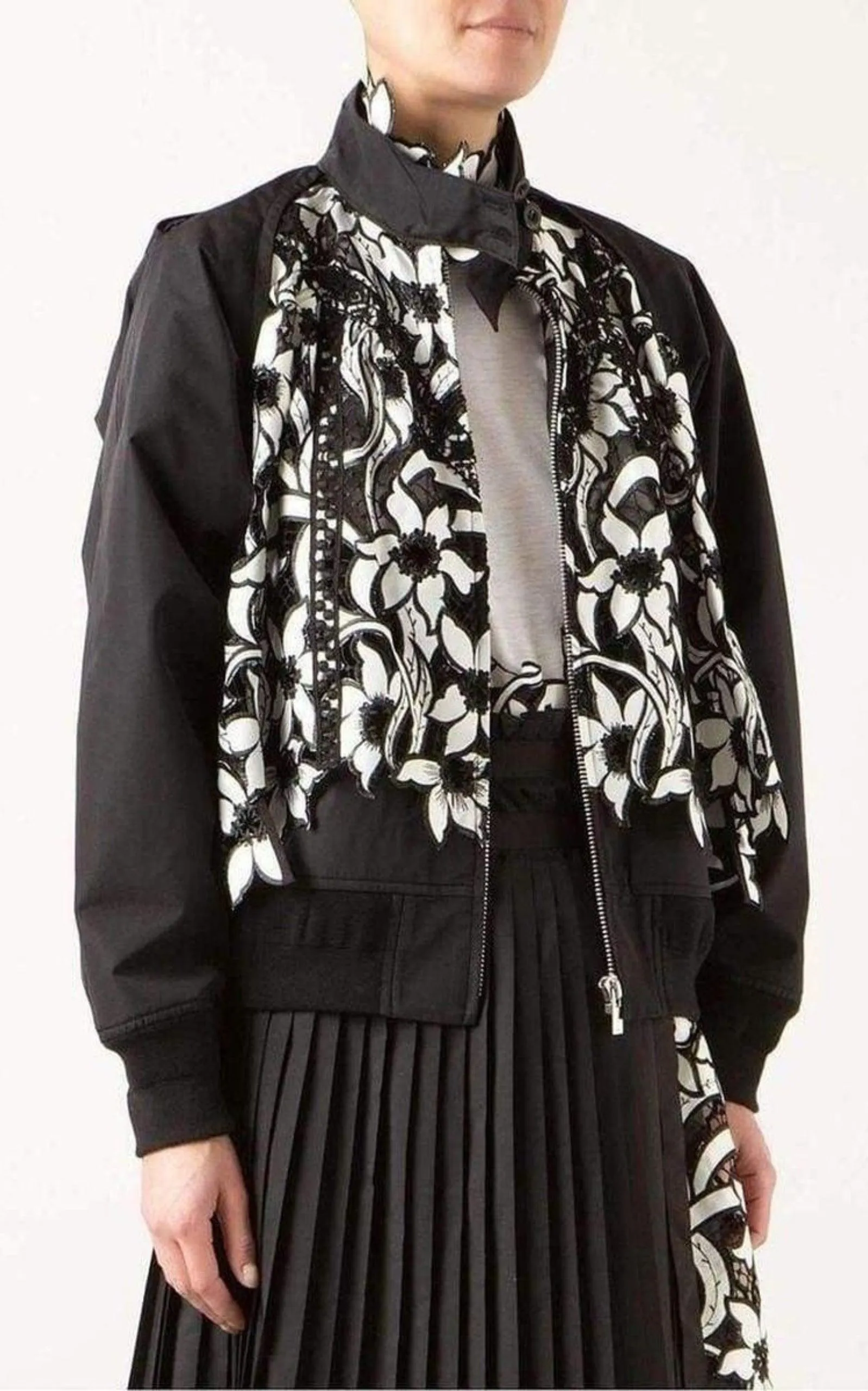 Broderie Anglaise Floral Cotton Jacket