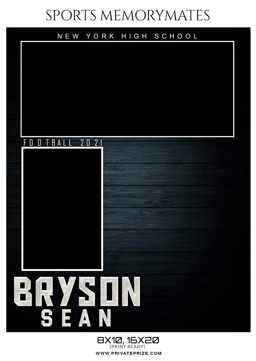 Bryson Sean - Football Memory Mate Photoshop Template