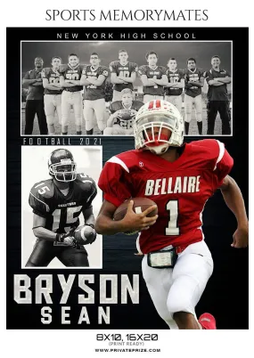 Bryson Sean - Football Memory Mate Photoshop Template