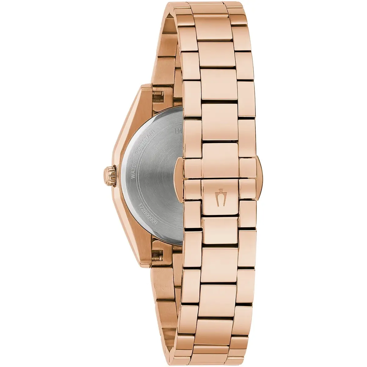 Bulova Surveyor Ladies Rose Gold Watch 97P156