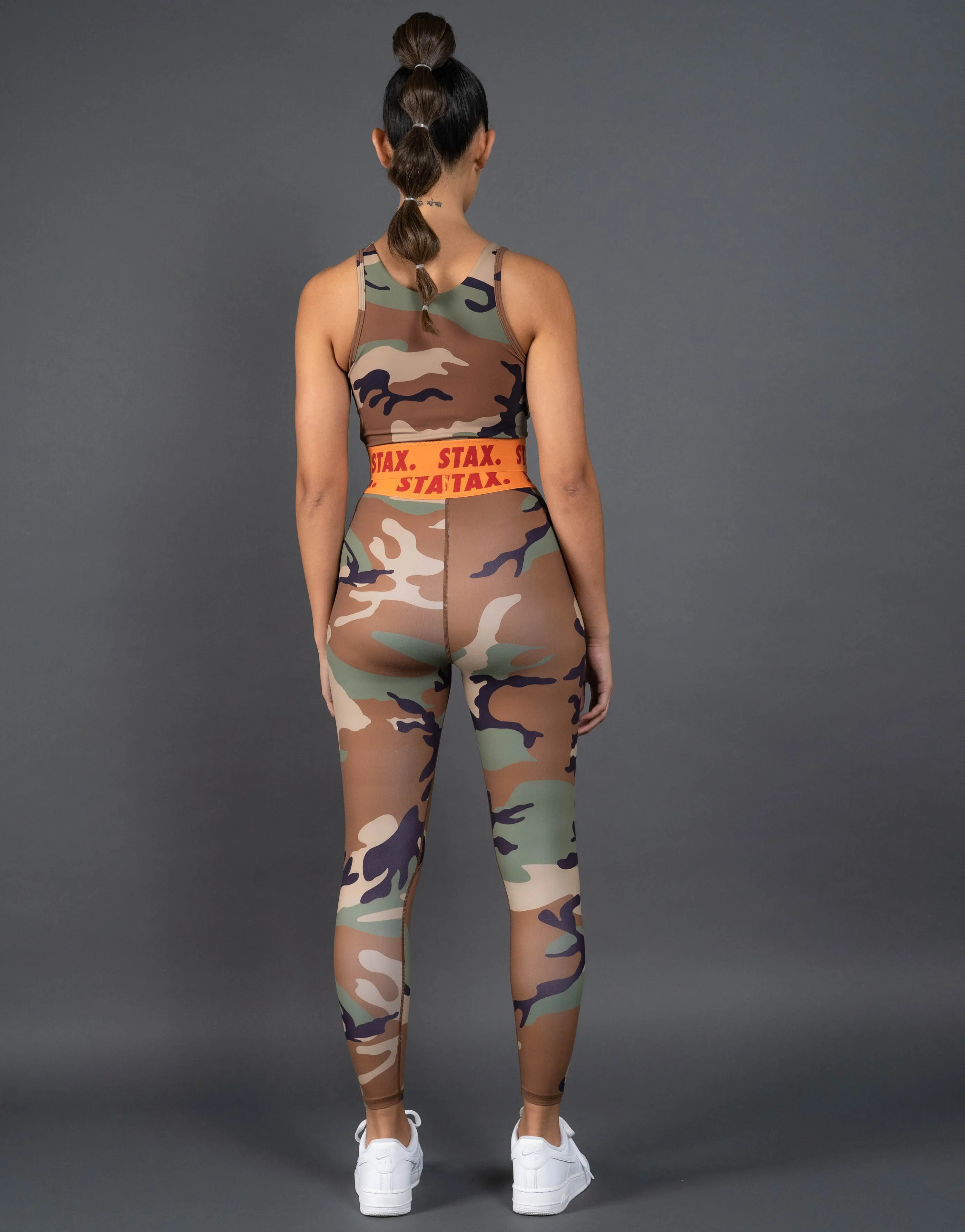 Camo WB Tights Full Length - Orange