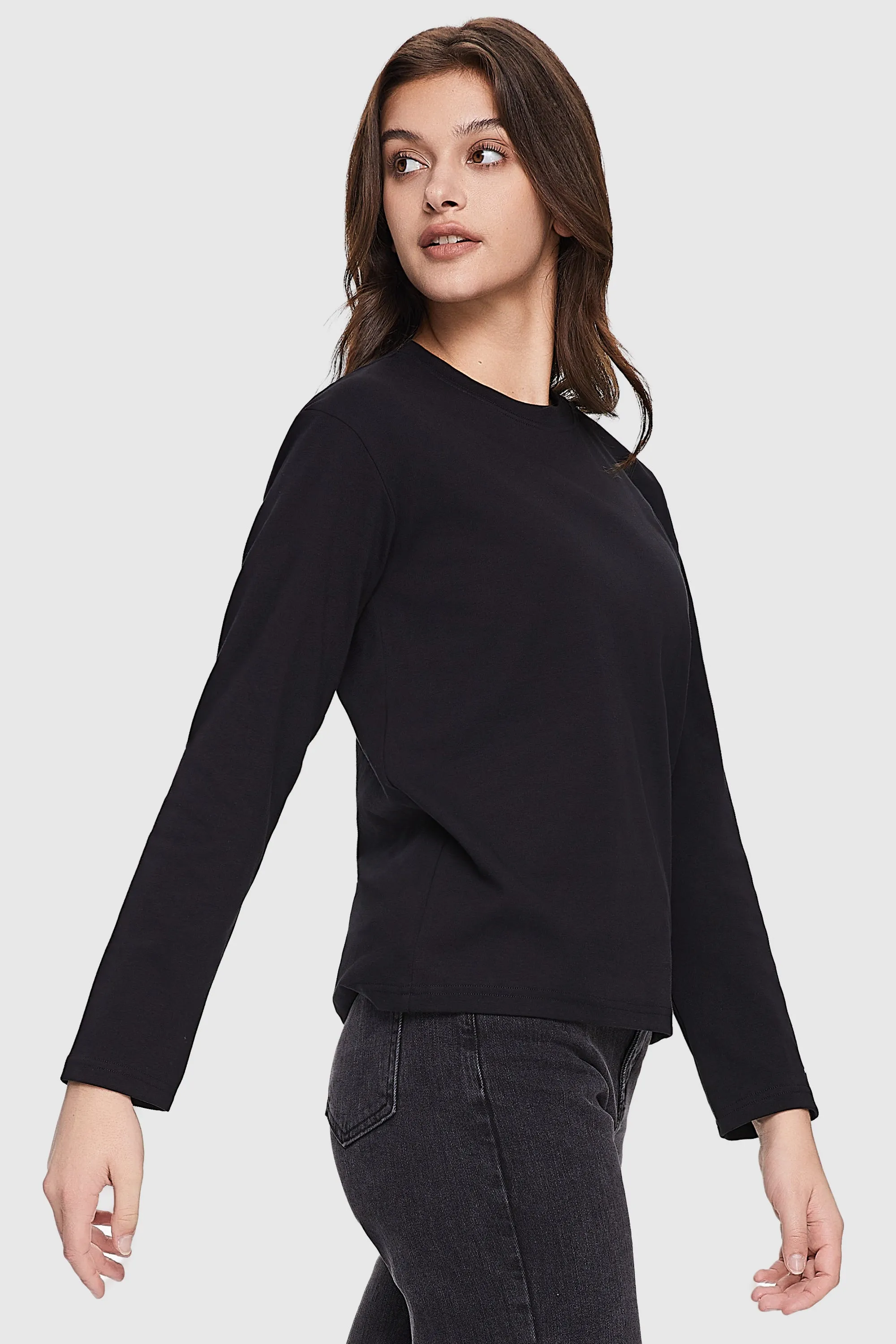 Crew Neck Long Sleeve Shirt