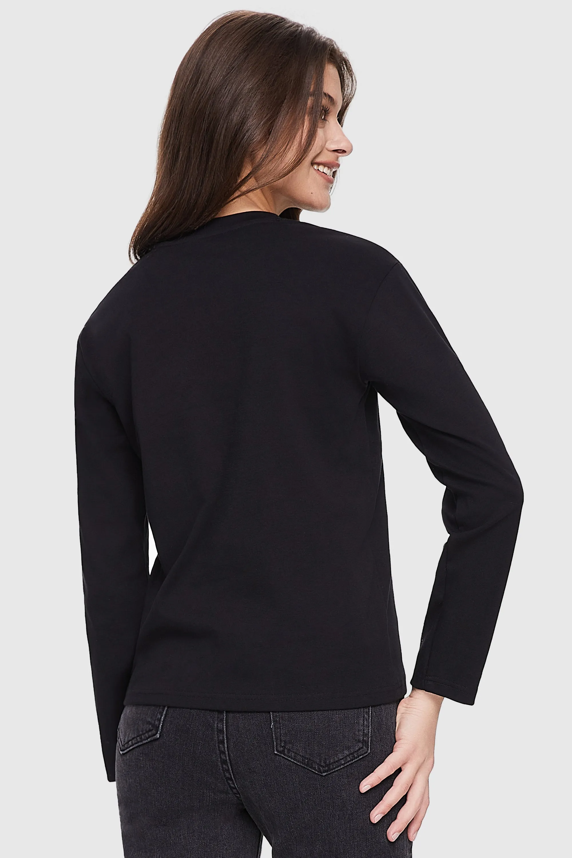 Crew Neck Long Sleeve Shirt