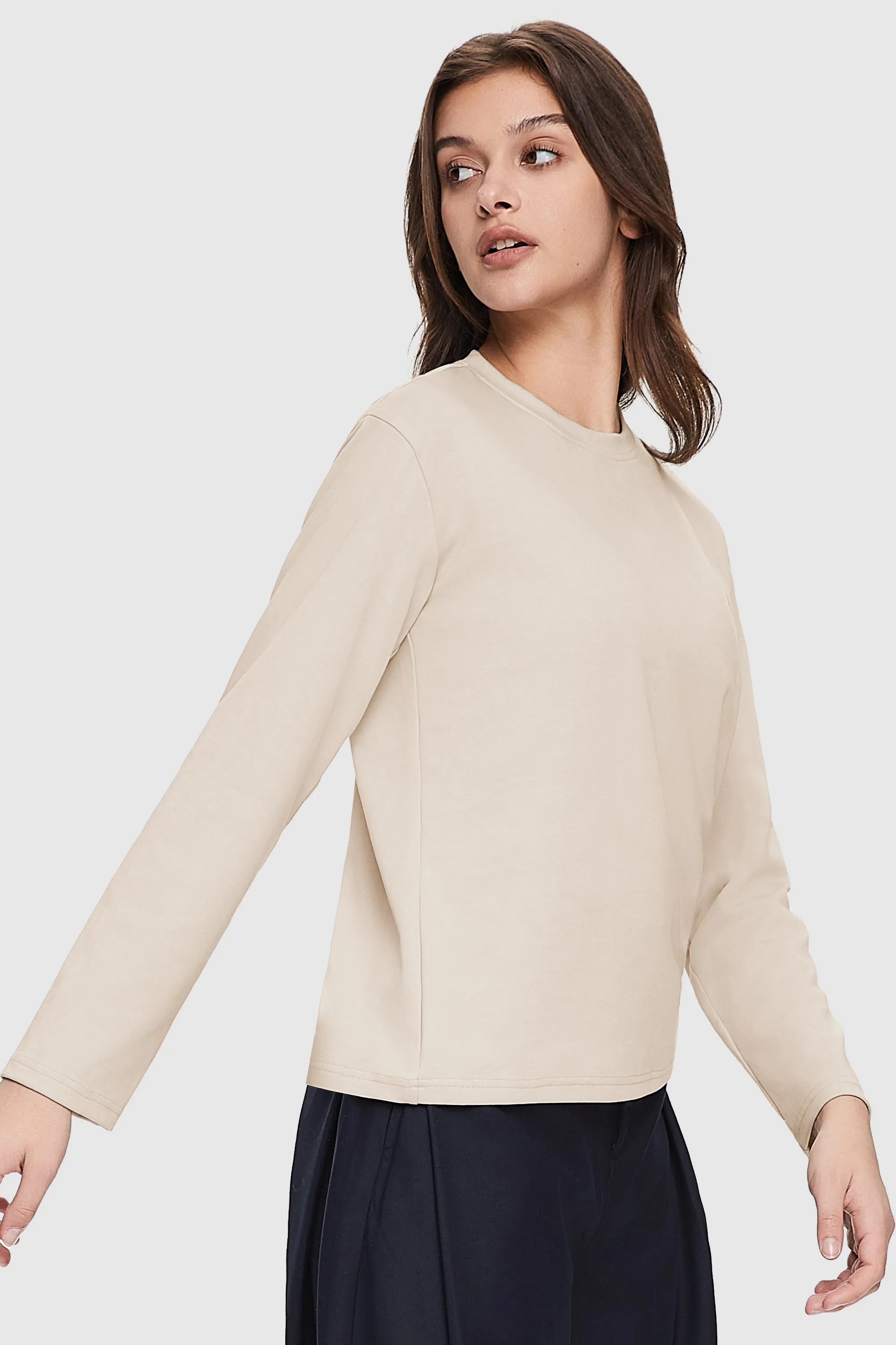 Crew Neck Long Sleeve Shirt