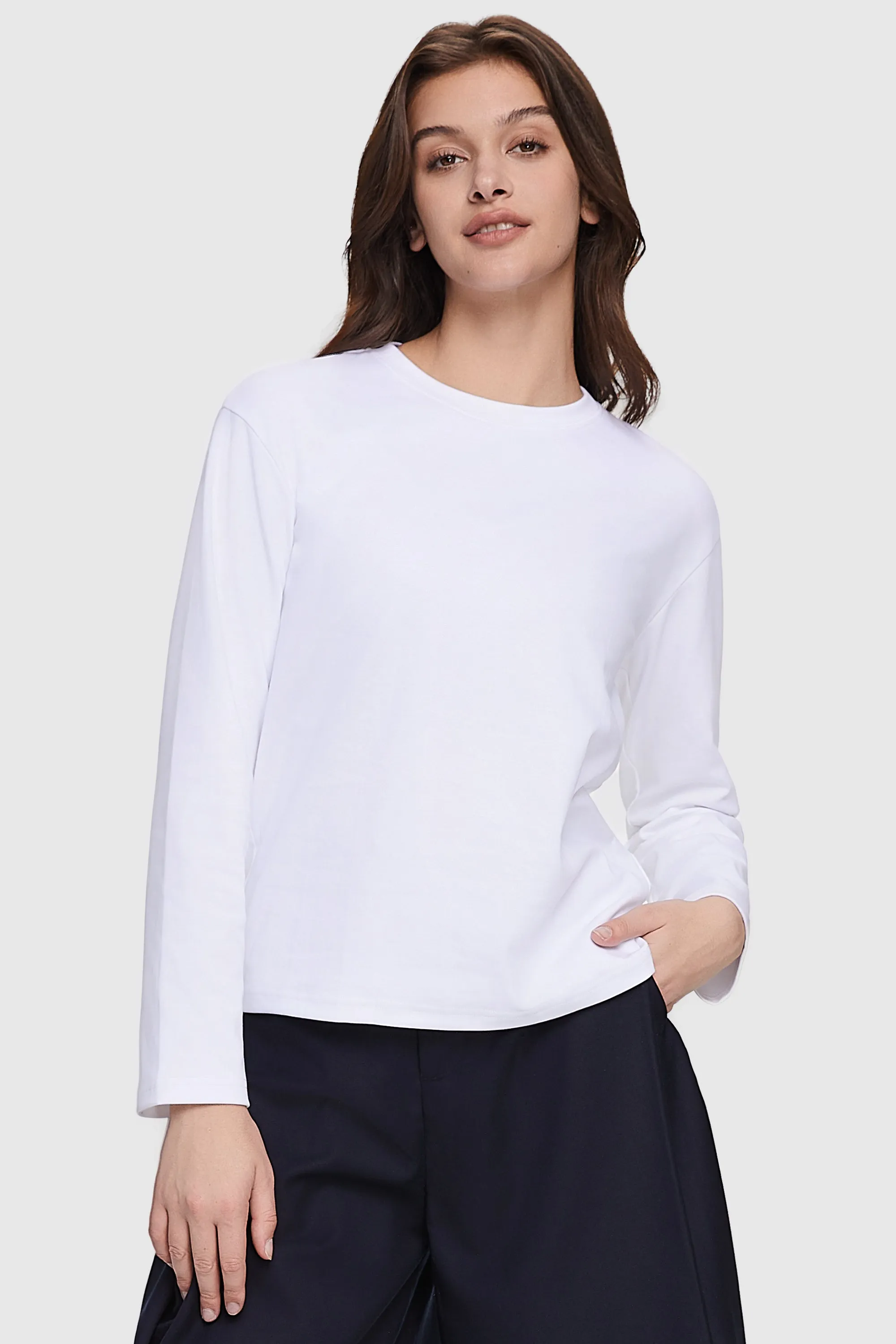 Crew Neck Long Sleeve Shirt