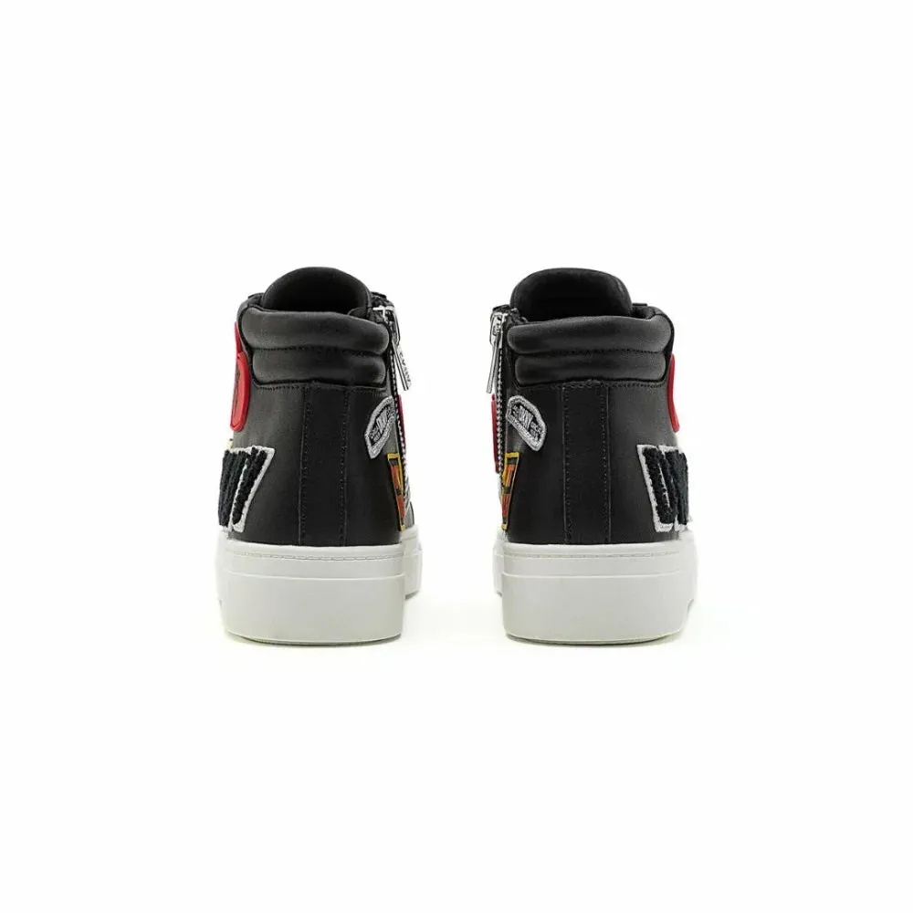 DKNY Coreen City Signs Lace Up Sneakers K1423000-BLK