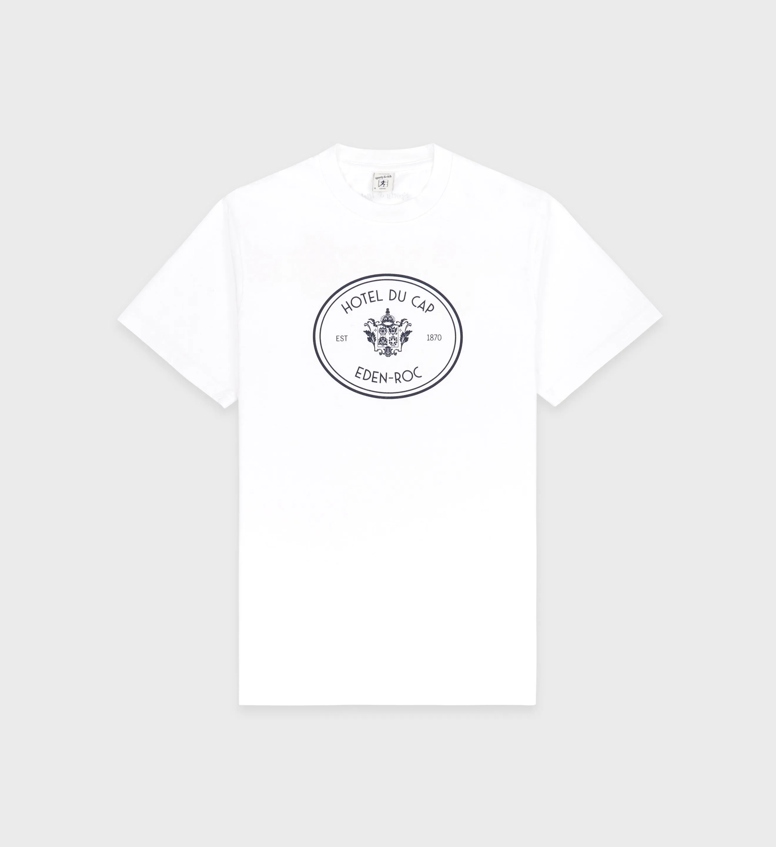 Eden Crest T-Shirt - White/Navy