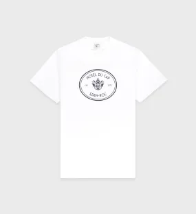 Eden Crest T-Shirt - White/Navy