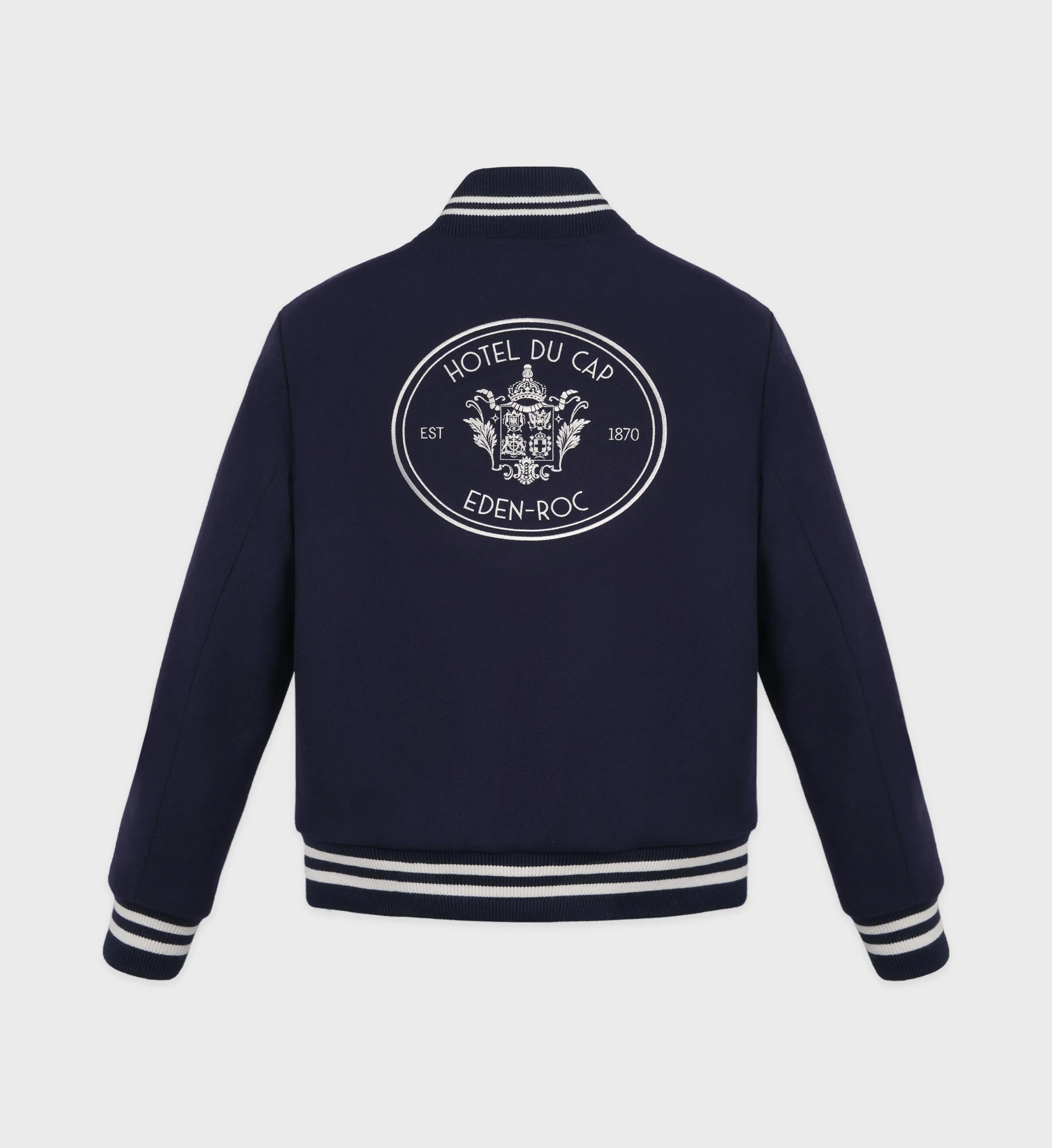 Eden Crest Wool Varsity Jacket - Navy/Cream