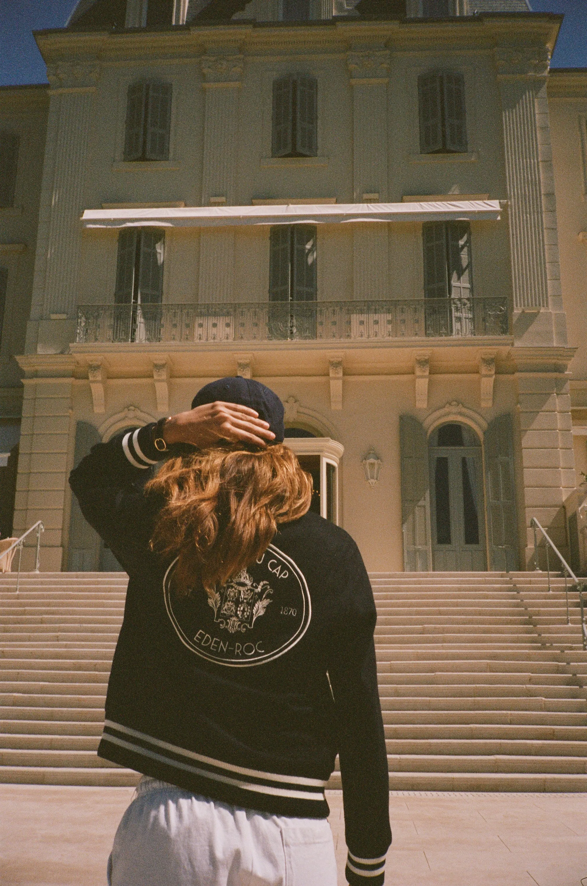 Eden Crest Wool Varsity Jacket - Navy/Cream