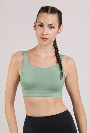 Energize Active High Impact Sports Bra - Granite Green