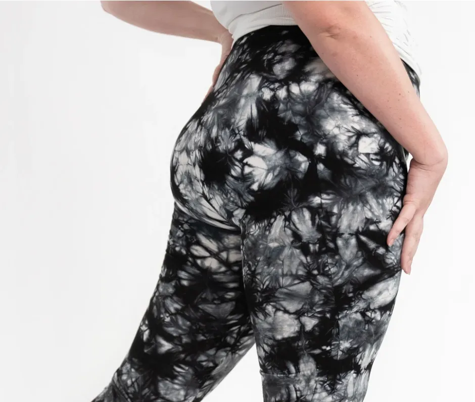 #ET2020 EXTENDED SIZE TIE DYE HIGH WAISTED LEGGINGS