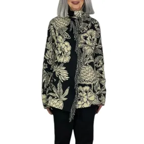 FLORAL JACQUARD JACKET