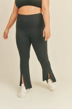 FRONT SLIT FLARE ACTIVE LEGGINGS