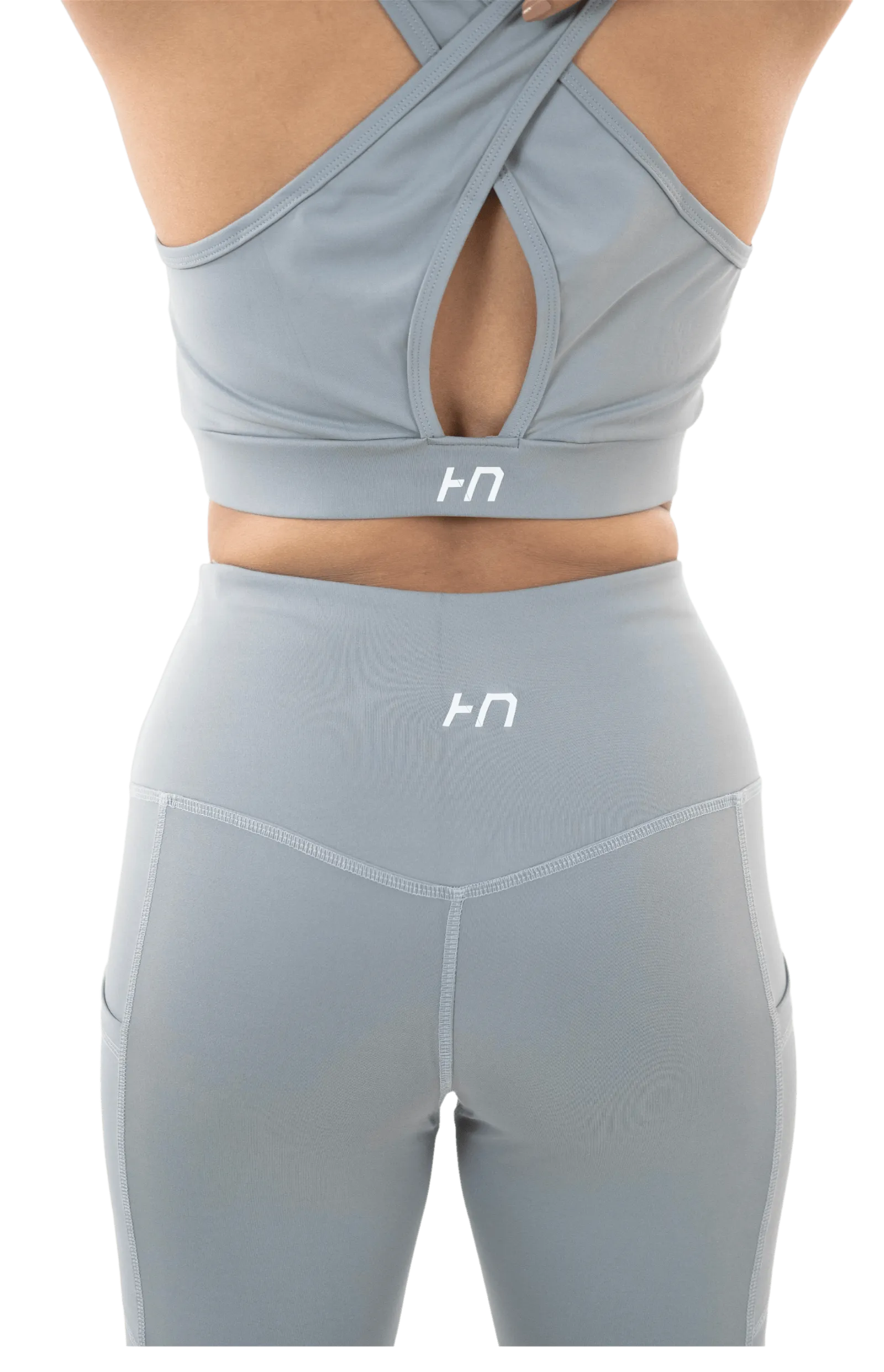 Grey High Waist Capri Pant