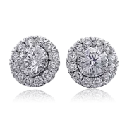 Halo Diamond Custom Earrings from various prices