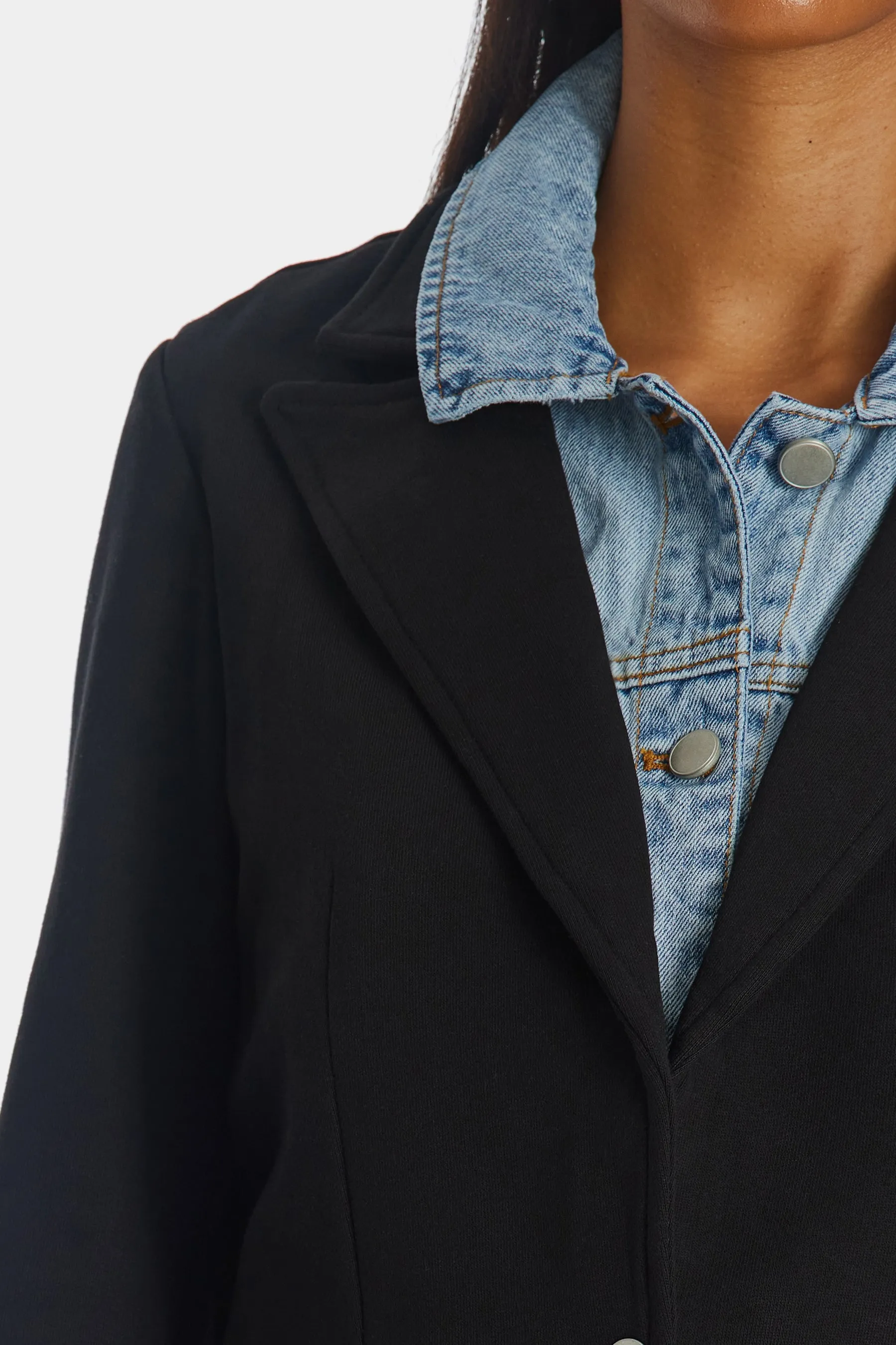 Helen Blazer with Removable Denim Insert