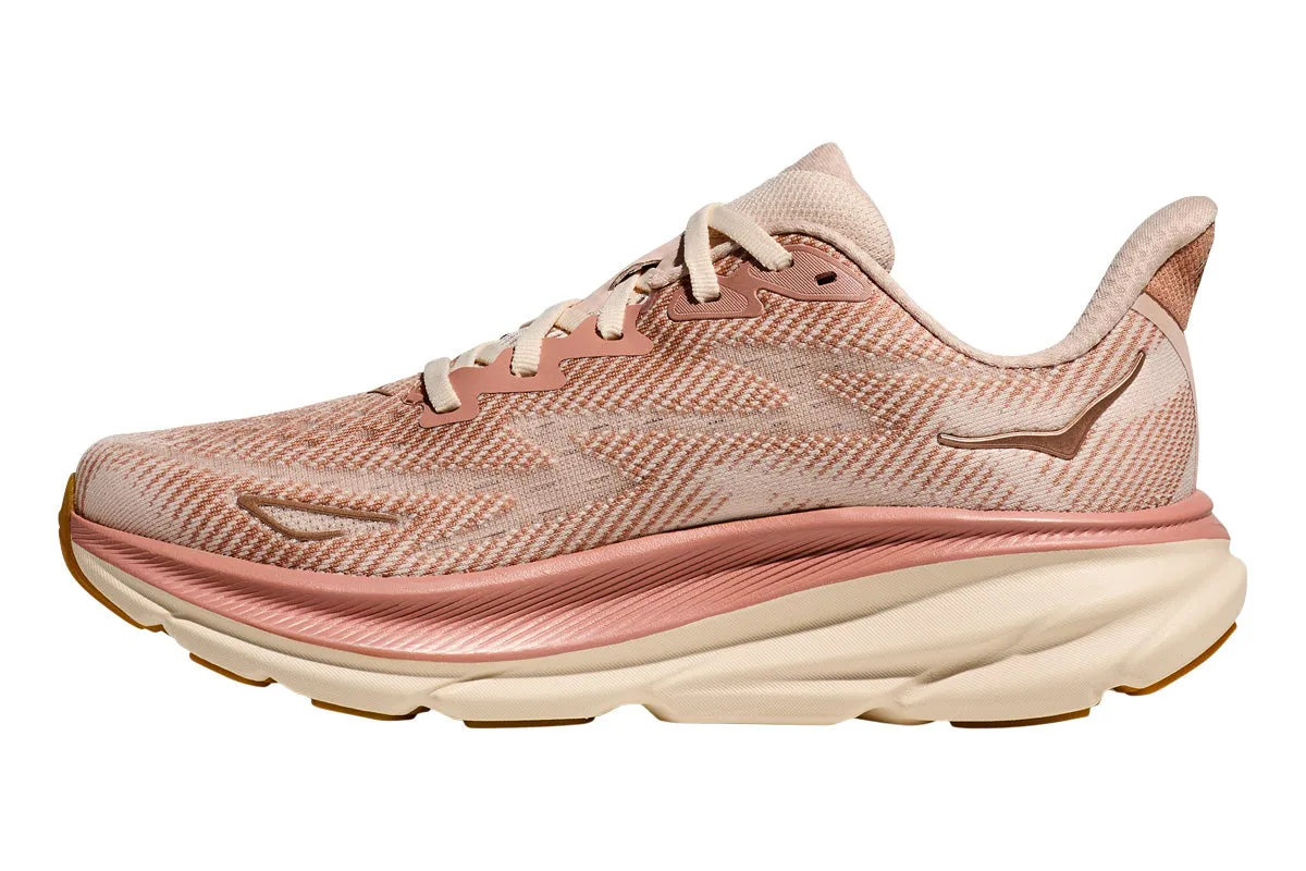 Hoka Clifton 9 B Sandstone/Cream Womens