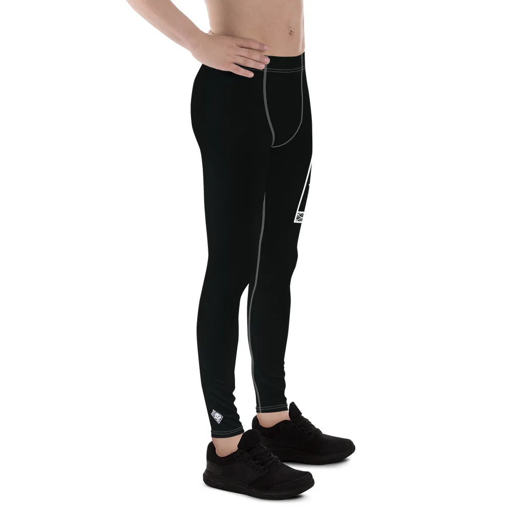 Men's Athletic Workout Leggings For Jiu Jitsu 015 - Noir