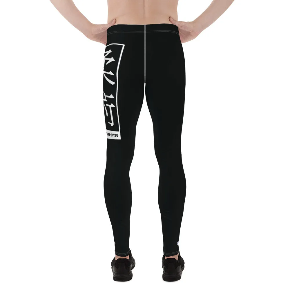 Men's Athletic Workout Leggings For Jiu Jitsu 015 - Noir